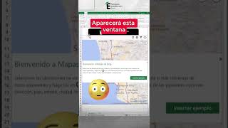 Inserta un mapa real en Excel 😎✅ exceltips formacionacademicaexcel excel [upl. by Thompson]