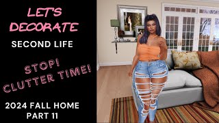 🍁 Second Life  Lets Decorate 2024 Fall Home Live Stream Part 11🍁 [upl. by Chaffin]