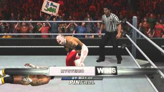 WWE Smackdown Vs Raw 2011 Road To WrestleMania quotMysterioquot  Part 10  New World Champ [upl. by Bechler]