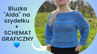 Bluzka na szydełku quotAidaquot cz13  SCHEMAT GRAFICZNY Karolina Szydełko [upl. by Brand538]