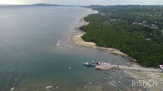 Aerial View seaside Alburquerque Bohol [upl. by Gray283]