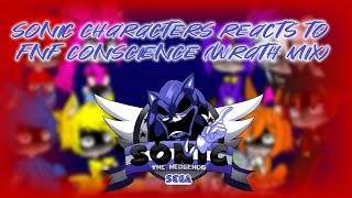 Sonic characters reacts to FNF Conscience Lord X Wrath v2 mix [upl. by Zilber]