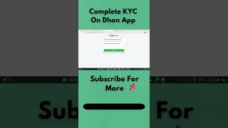 Full KYC On Dhan  Dhan Account KYC  Open Trading Account  Dhan KYC ytshorts tradingshorts [upl. by Anileuqcaj]