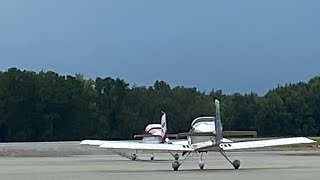 Dynamic Duo A pair of RV7A’s taxi and depart KSPA [upl. by Tamiko]