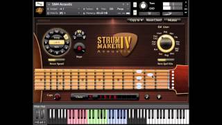 StrumMaker IV Acoustic Guitar Walkthru [upl. by Bolen]