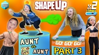 FGTEEV Aunts Work Out SHAPE UP Pt 3 Fitness Challenge Competition Family Fun [upl. by Riamo]