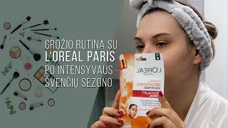 Grožio rutina su L‘OREAL PARIS po intensyvaus švenčių sezono [upl. by Srini]