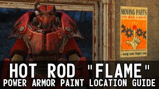 Fallout 4  Hot Rod quotFlamequot Power Armor Paint Location Guide [upl. by Ennaul]