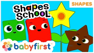 New Show  Shapes School  Educational videos for kids  Learning Shapes for kids  Baby First TV [upl. by Aisek383]