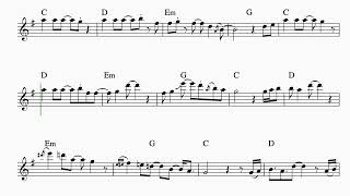 Syntheticsax  Mirage Sheet music for Saxophone Tenor [upl. by Delfeena]