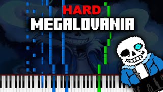 How to Play Megalovania  Hard Piano Tutorial [upl. by Eidurt]