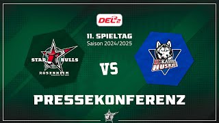 Starbulls Rosenheim vs EC Kassel Huskies  Pressekonferenz [upl. by Cotsen]