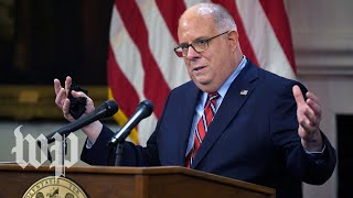 WATCH Maryland Gov Hogan holds news conference on coronavirus [upl. by Sherris]