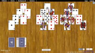 Tri Peaks Solitaire  How to Play [upl. by Ihp568]