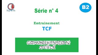 TCF Compréhension orale B2 Série n° 4 [upl. by Gabrielli]