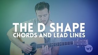 Guitar Lesson Use the D Shape to create chords and lead lines [upl. by Anital]