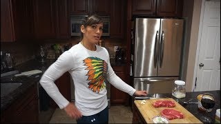 Cooking a Ribeye Steak in Cast Iron Skillet with Kristen Graham [upl. by Haye948]