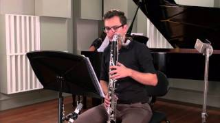 Spohr Clarinet Concerto No2 Movement 2  Alexei Dupressoir Bass Clarinet [upl. by Rovaert]