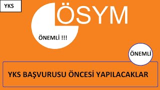 2022 YKSYE GİRECEKLER  YKS BAŞVURULARI BAŞLIYOR  BAŞVURU ÖNCESİ YAPMANIZ GEREKENLER NELER [upl. by Sutton]