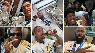 😅 Real Madrid Players Crazy Celebrations After Winning The 15th Champions League Trophy [upl. by Hild]