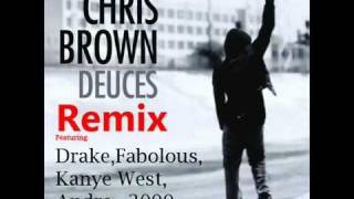 Chris Brown  Deuces Remix Feat DrakeTI Kanye West Fabolous Andre 3000 [upl. by Atikat]