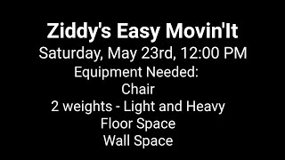 Ziddys Easy MovinIt Saturday May 23rd 2020 [upl. by Marb159]