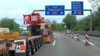 Unglaublich 5 Schwertransporter fahren sich auf der A 48 fest [upl. by Daye]