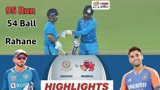 HIGHLIGHTS MUMBAI VS ANDHRA PRADESH SAYED MUSHTAQ ALI TROPHY 20242025 [upl. by Hayimas]