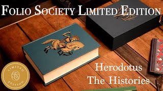 Herodotus The Histories Folio Society Limited Edition Unboxing and Review [upl. by Asek]