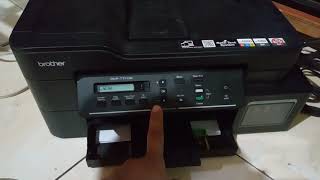 HOW TO SET UP WIFI OR WIRELESS CONNECTION TO THE BROTHER PRINTER DCPT710W MODEL  IS REAL [upl. by Sukram]