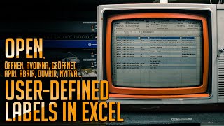 Advanced functional training Userdefined labels and Open in Excel [upl. by Vivi]