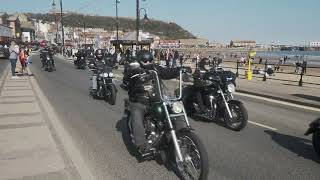 Scarborough Scooter Rally 2023 Satans Slaves Bikers Ride Through [upl. by Robinette]