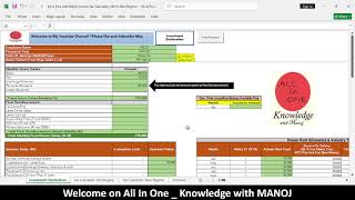 Income Tax Calculator Old Vs New Regime for FY 202425 AY 202526 with Excel Automation Sheet [upl. by Eremahs277]