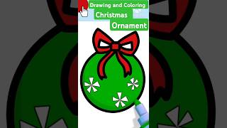 Drawing and Coloring Christmas Ornament  Pre School Curriculum shorts [upl. by Azral]