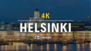 Helsinki Finland 🇫🇮 4K ULTRA HD Drone video  Helsinki city 4K Aerial view with Relaxing Music [upl. by Zippel]