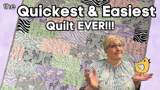 The FASTEST Quilt EVER  In Just Hours  WITH 1 LAYER CAKE [upl. by Phene]