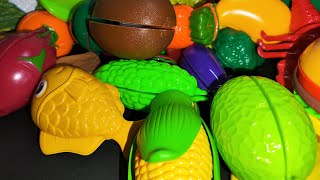 🍆🍑🍌Lets Play ASMR food toys cutting 🔪🦞🦑🦀Happy sunday everyone😇 [upl. by Akym]