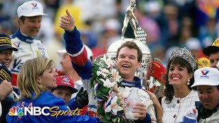 Top 10 Indy 500s of all time No 8  Little Al holds on to win 1992 Indy 500  Motorsports on NBC [upl. by Anigriv]