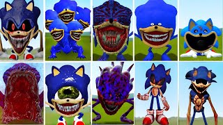 EVOLUTION OF NEW SONIC EXE TAPES SMILING CRITTERS POPPY PLAYTIME CHAPTER 3 In Garrys Mod [upl. by Sihonn]