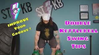 Double Kettlebell Training  Tips for Double Kettlebell Swings and Cleans [upl. by Nitsirhc]