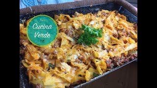 Nudelauflauf mit Hackfleisch  Pasta Rezept [upl. by Meador]