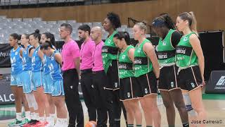 Joventut Badalona 7376 Estudiantes Minuto Silencio Víctimas Dana [upl. by Nossila]