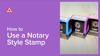 How To Use A Notary Style Stamp [upl. by Ennaeirrac569]