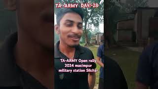 TAARMYDAY28TAARMY open rally 2024 masimpur military station Silchar shorts taarmy vlog [upl. by Jovita]