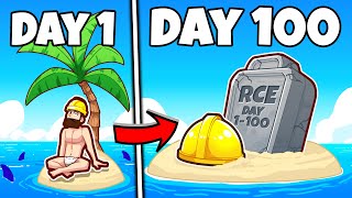 Surviving 100 DAYS on a desert island [upl. by Namqul]