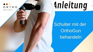 Schulter– Massagepistole Anwendung  Entspannte Schultern mit der OrthoGun [upl. by Hermosa]