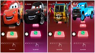 Cars Team Jackson Storm  Lightning McQueen  Cruz Ramirez  Miss Fritter  Tiles Hop EDM Rush [upl. by Ahseekan]