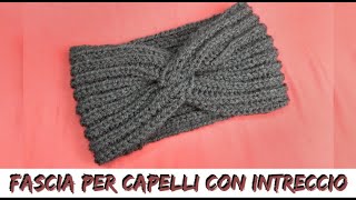 FASCIA PER CAPELLI CON INTRECCIO AI FERRI NUNZIA VALENTI [upl. by Warfold]