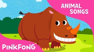 Ballerino Rhinoceros  Rhinoceros  Animal Songs  Pinkfong Songs for Children [upl. by Nidnal]