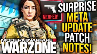 WARZONE SURPRISE META UPDATE PATCH NOTES Weapon Changes Gameplay Updates amp More WARZONE Update [upl. by Lennad]